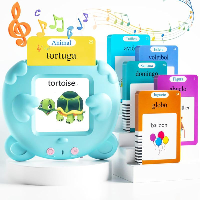 224 Words Alphabet Talking Flash Cards for 3-8 Yearstoddlers. Pocket Speech Buddytherapy Autismtoys, Educationallearing Interactivetoy for Boys Girlskids Gifts Blue