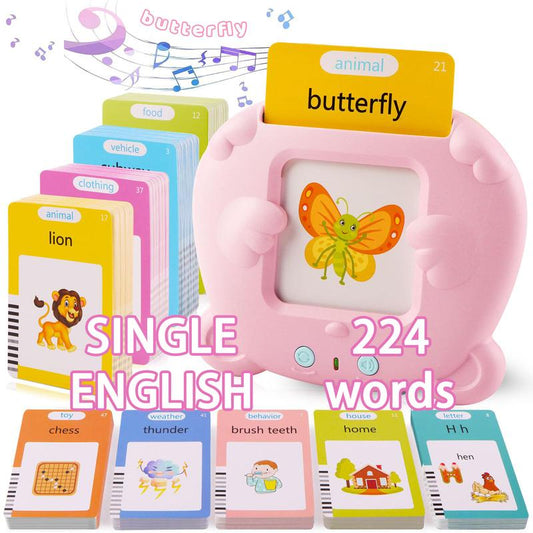 224 Words Alphabet Talking Flash Cards for 3-8 Yearstoddlers. Pocket Speech Buddytherapy Autismtoys, Educationallearing Interactivetoy for Boys Girlskids Gifts Blue