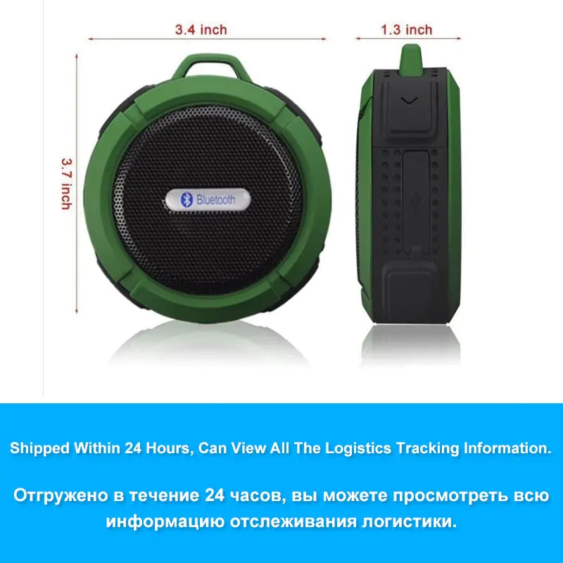 AquaSound™ Portable Waterproof Bluetooth Speaker