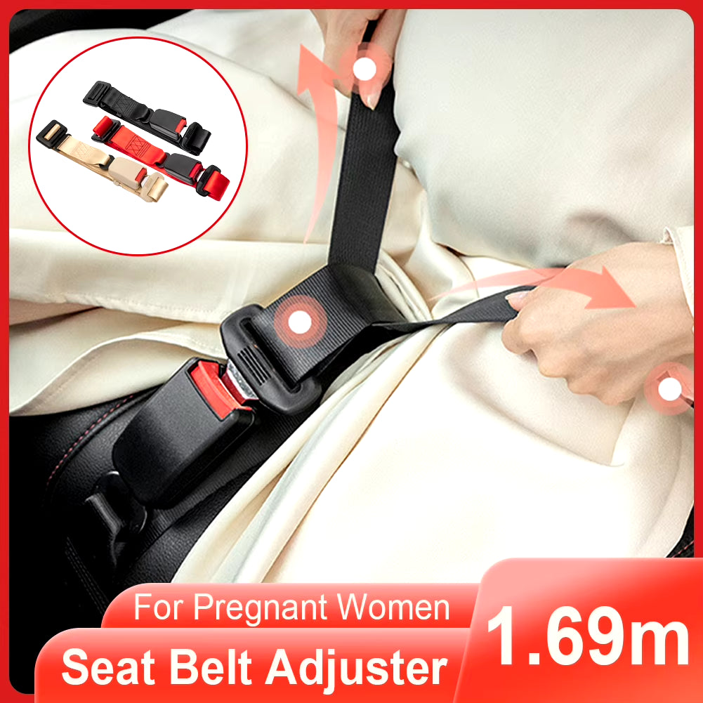 Pregnancy Safety Belt Modified Accessories Universal 1.6M Length Bump Belt Car Seat Belts Adapter for Pregnant Women Seatbelt