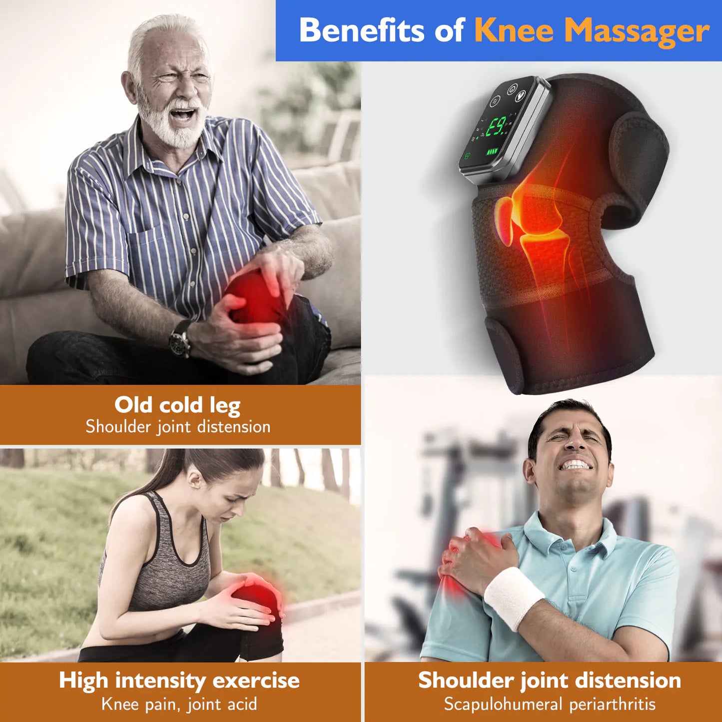 KneeRelief™ Heating Massager