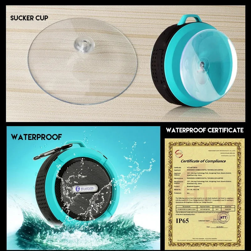 AquaSound™ Portable Waterproof Bluetooth Speaker